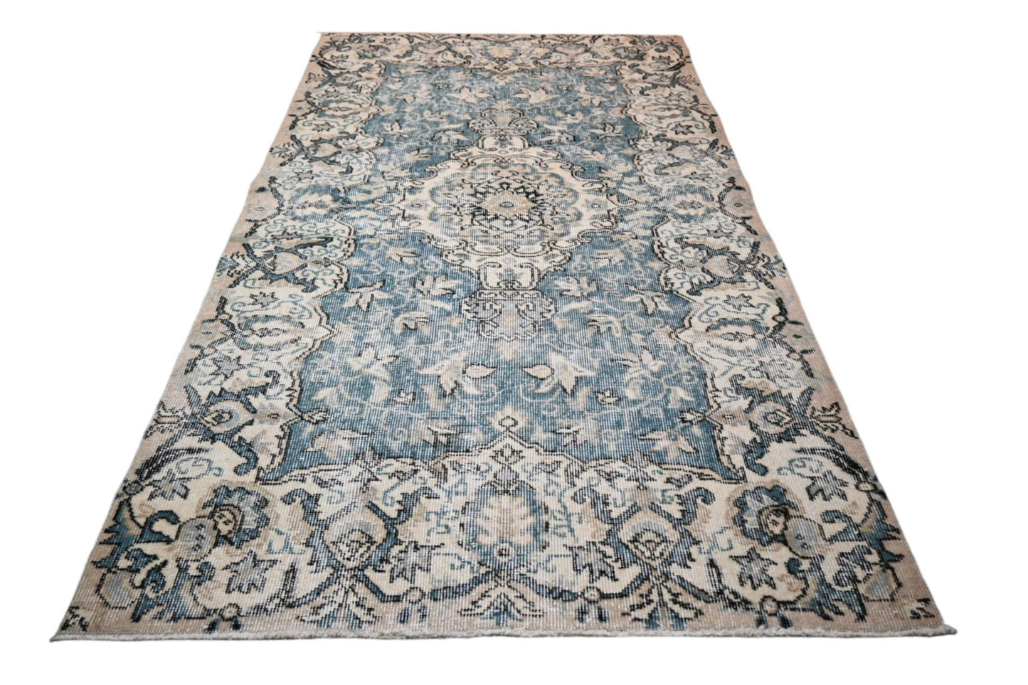 Blauw vintage vloerkleed - F388 - Lavinta