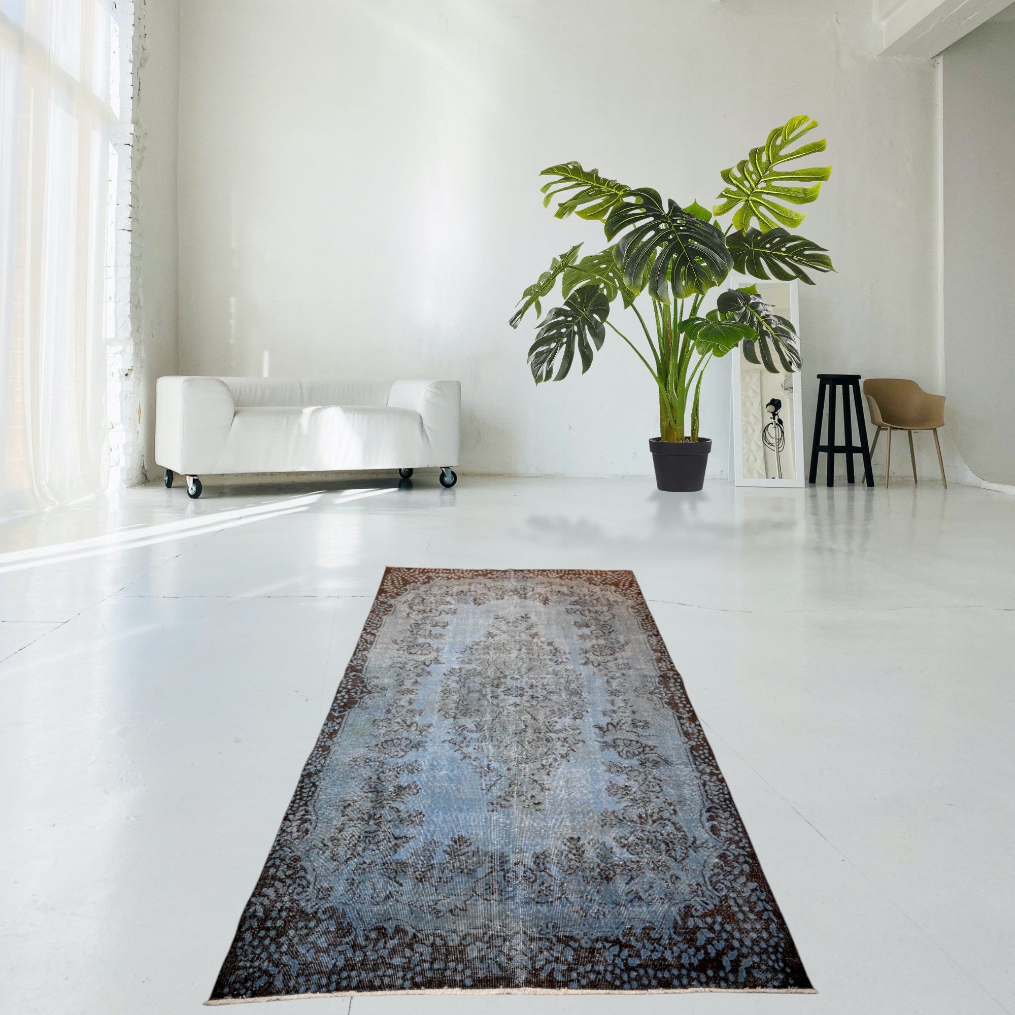 Blue Vintage Rug - F393