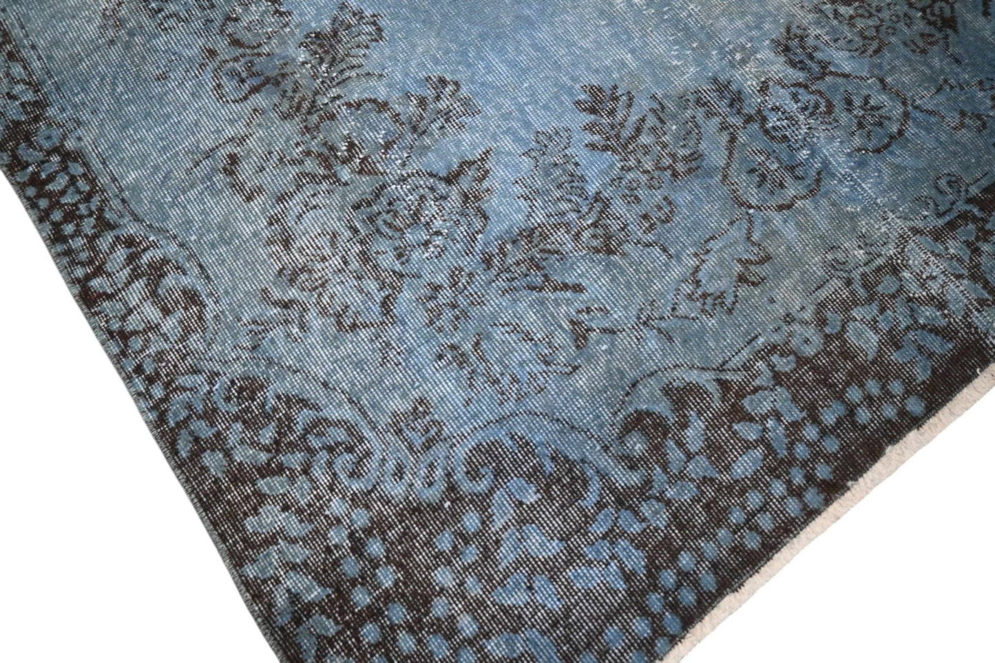 Blauw vintage vloerkleed - F393 - Lavinta