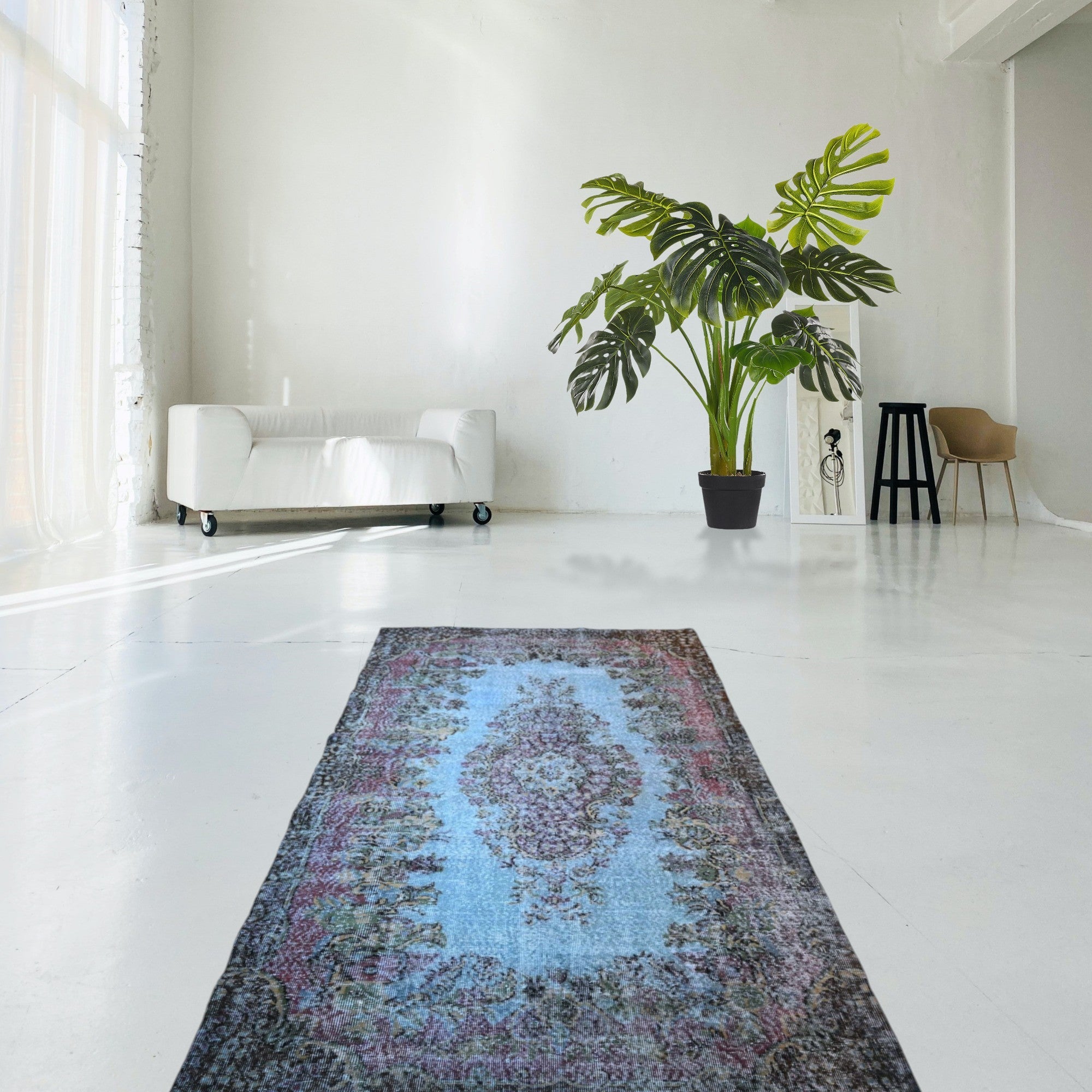 Blue Vintage Rug - F415