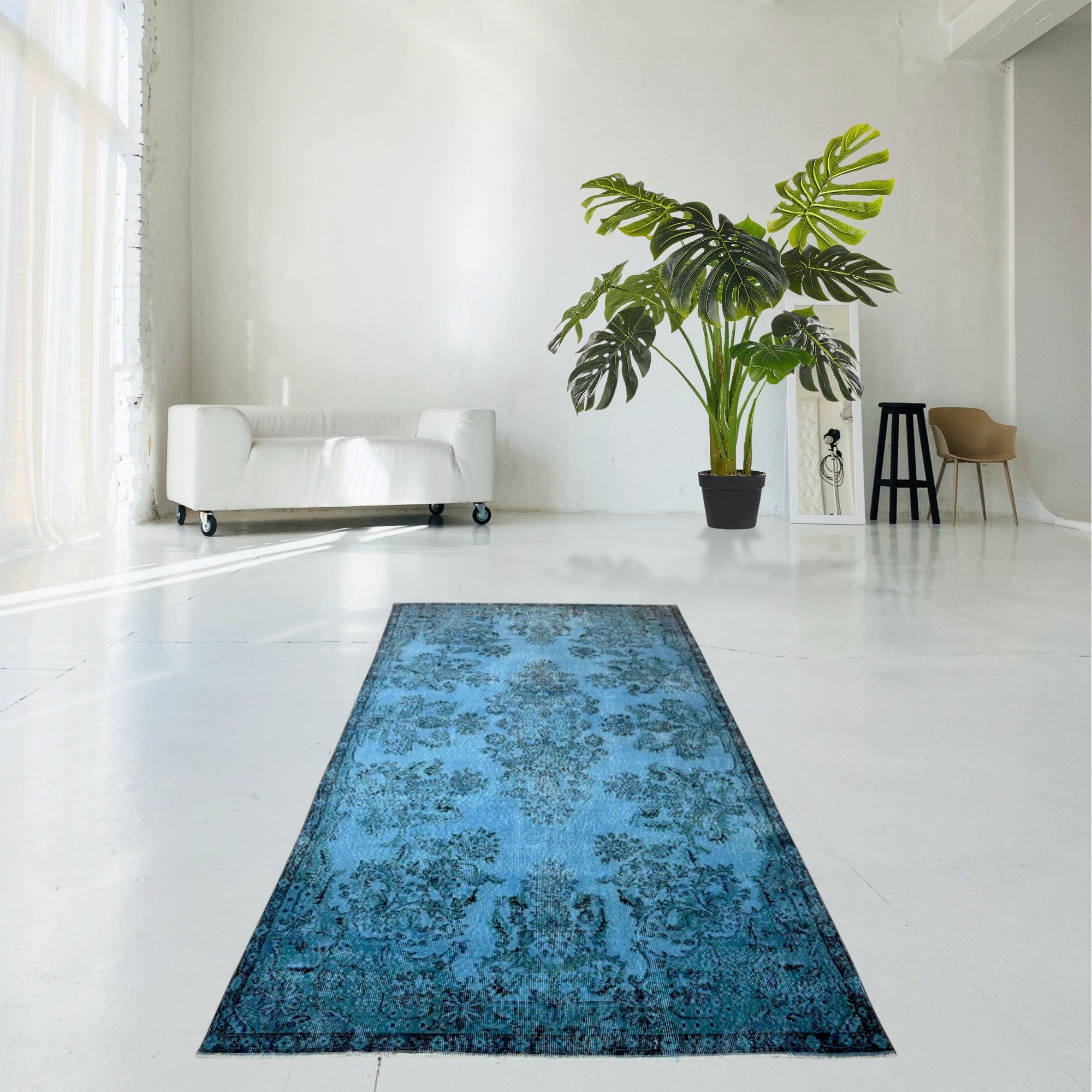 Blue Vintage Rug - F574