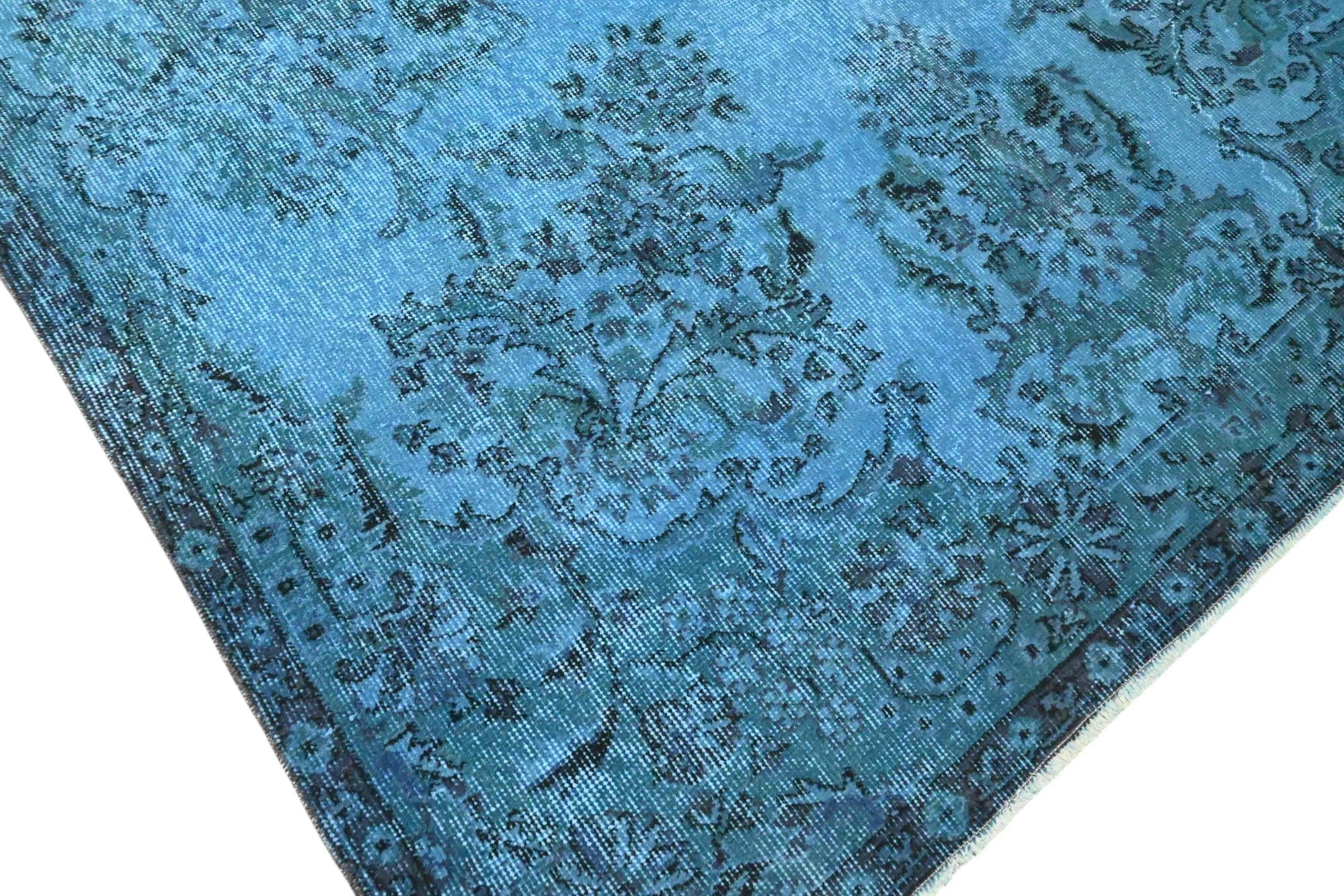 Blauw vintage vloerkleed - F574 - Lavinta