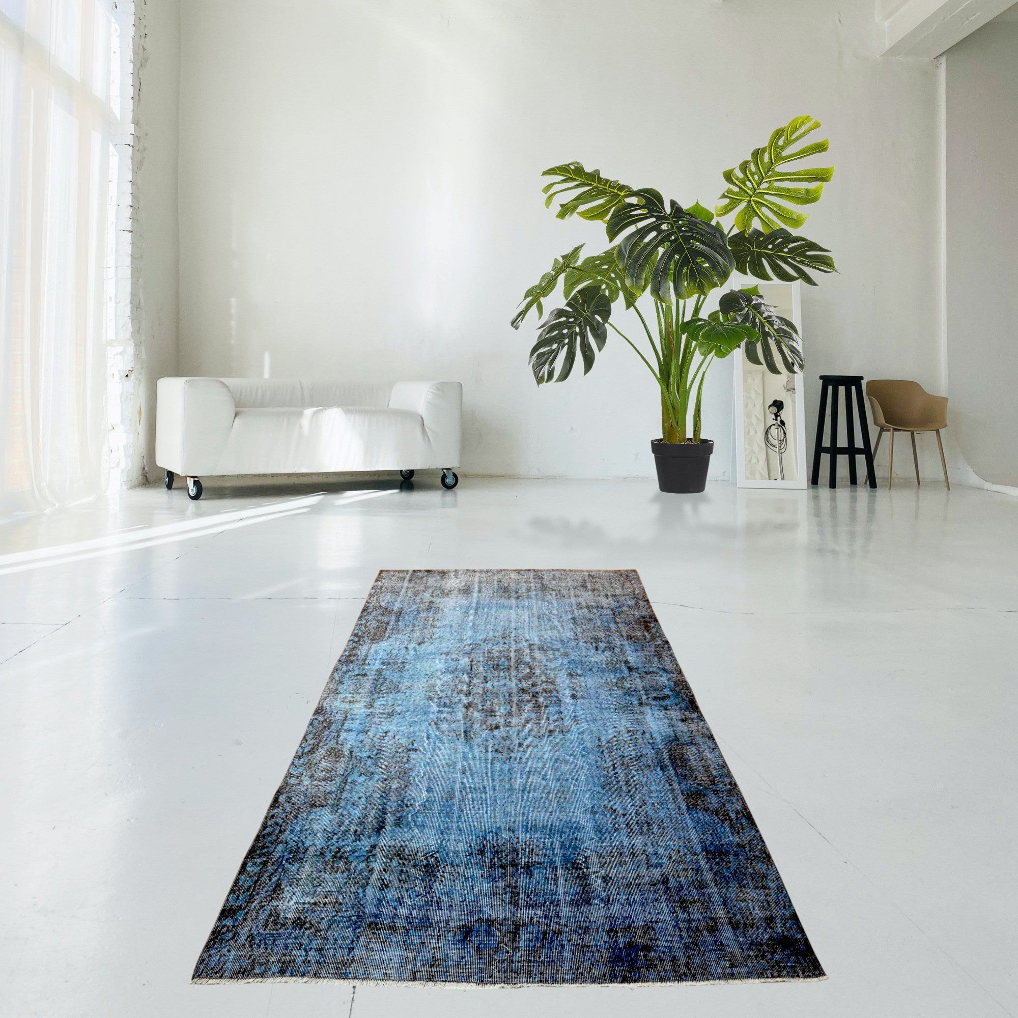 Blue Vintage Rug - F583