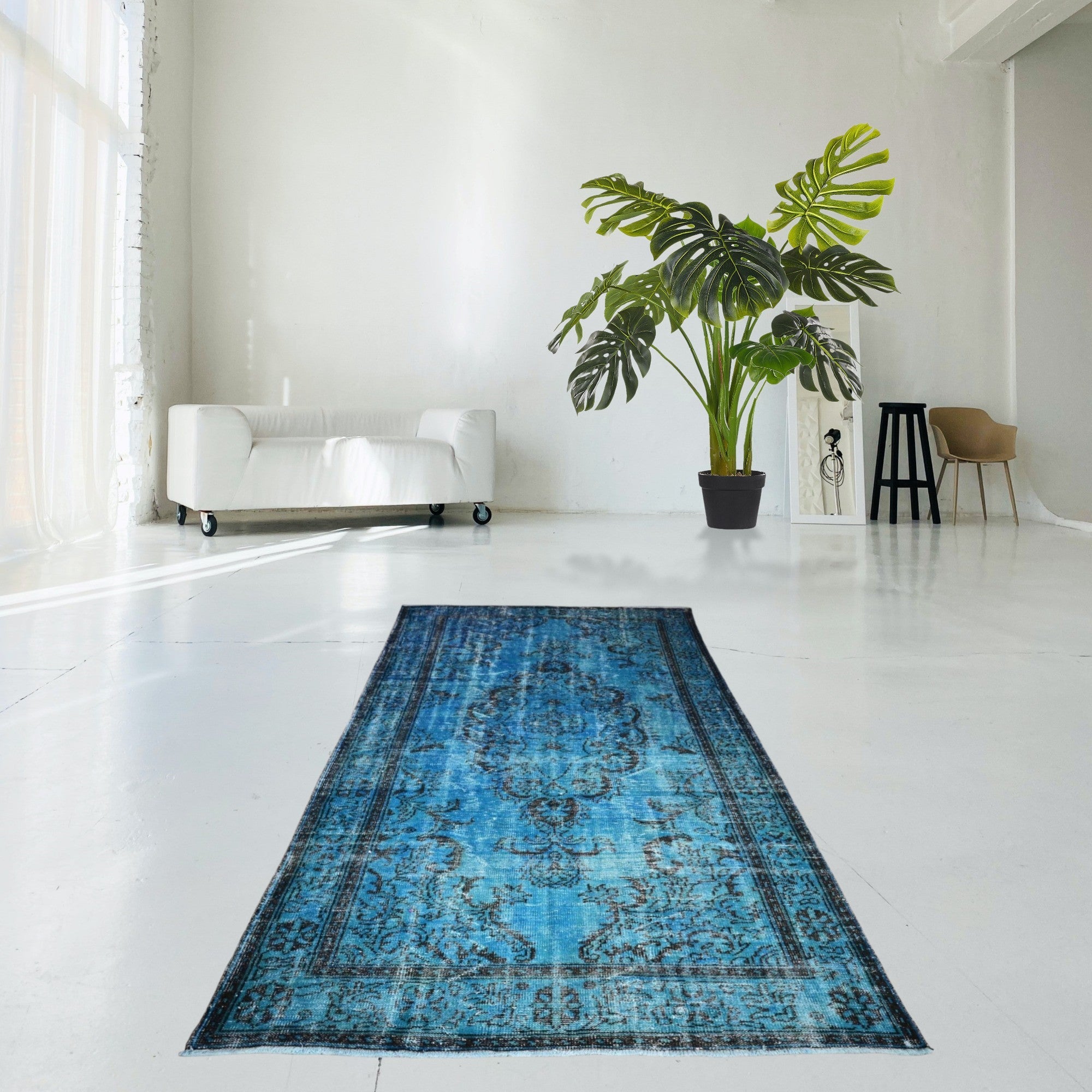 Blue Vintage Rug - E701