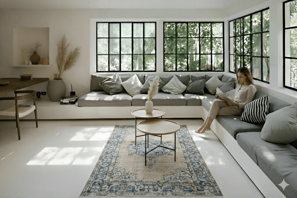 Boho vintage vloerkleed - F999