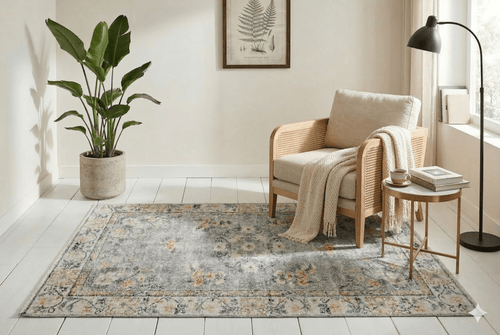 Ethnic Grey Vintage Rug - G368