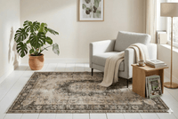 Bruin vintage vloerkleed - G367 - Lavinta