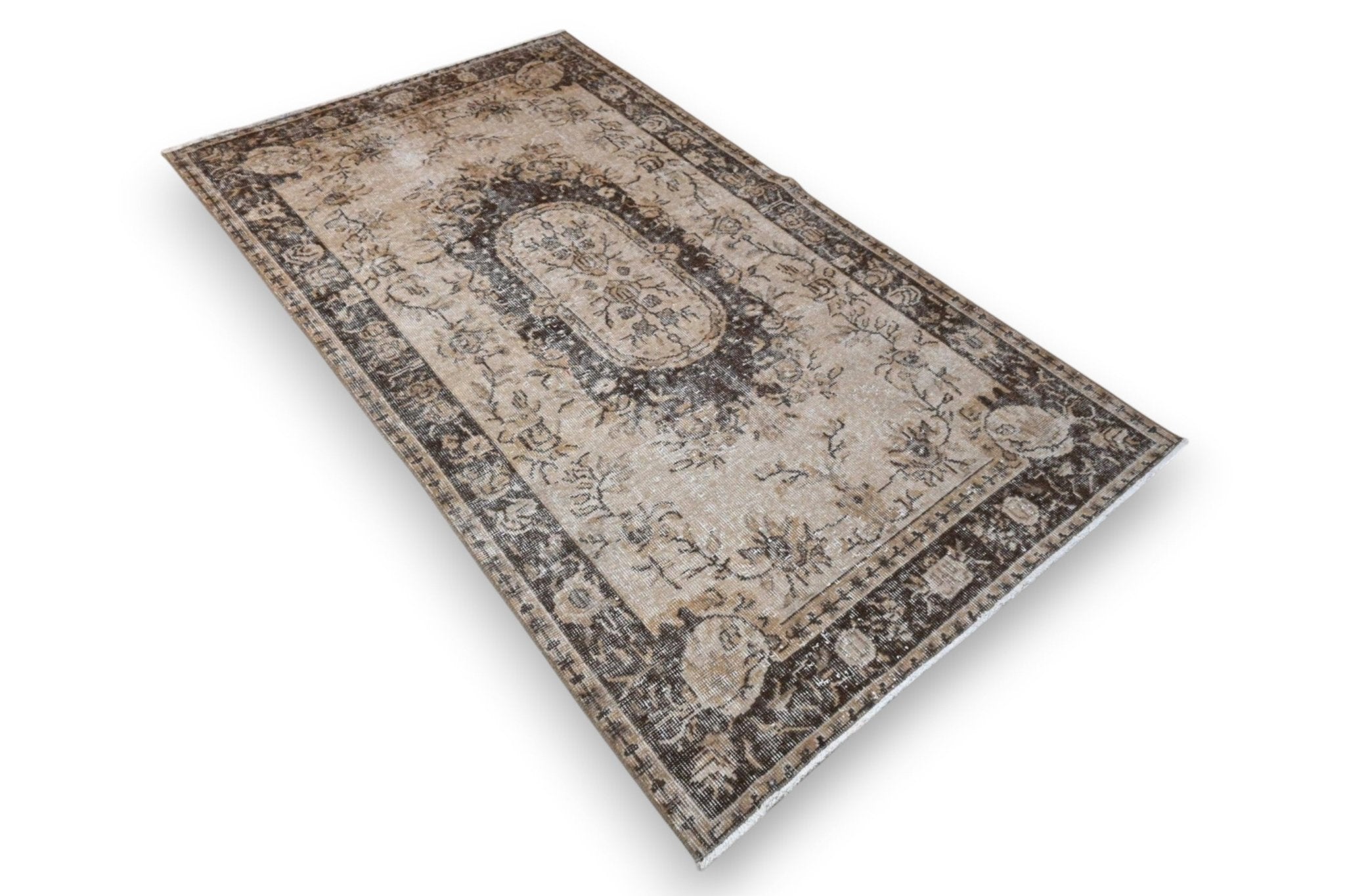 Bruin vintage vloerkleed - G367 - Lavinta