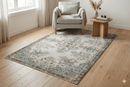 Subtiel crème vintage vloerkleed patroon - G385