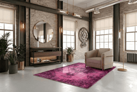Decoratief roze vintage kleed - G491 - Lavinta
