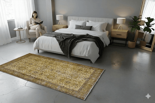 Rustic Yellow Vintage Rug - G382