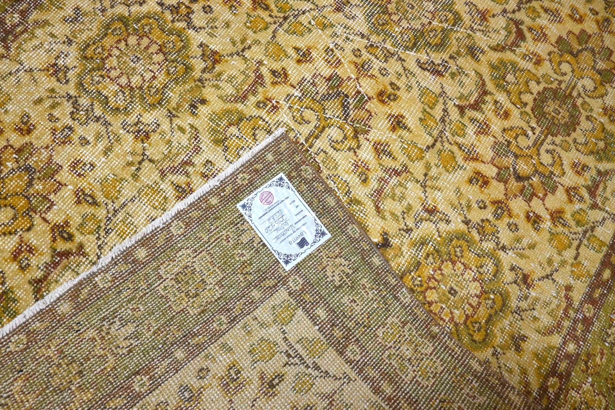 Diya | Geel vintage vloerkleed - Lavinta