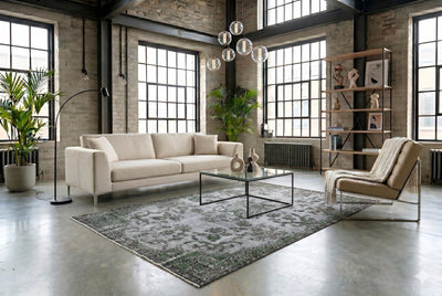 Donker grijs vintage vloerkleed - G306 - Lavinta