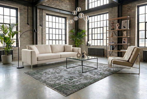 Dark grey vintage rug - G306