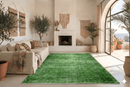 Doorleefd groen vintage vloerkleed - G539 - Lavinta
