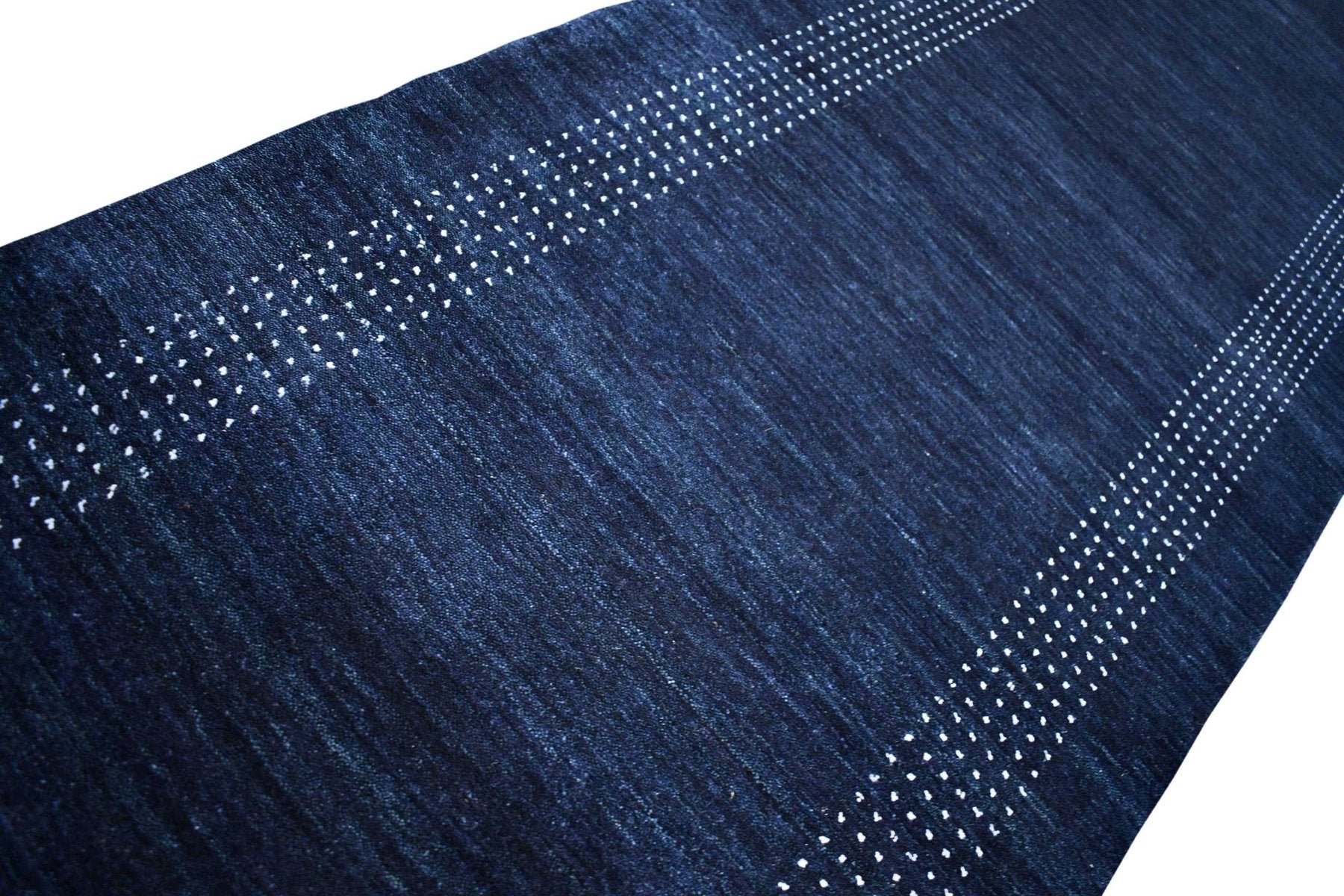 Moderne blauwe loper - D658