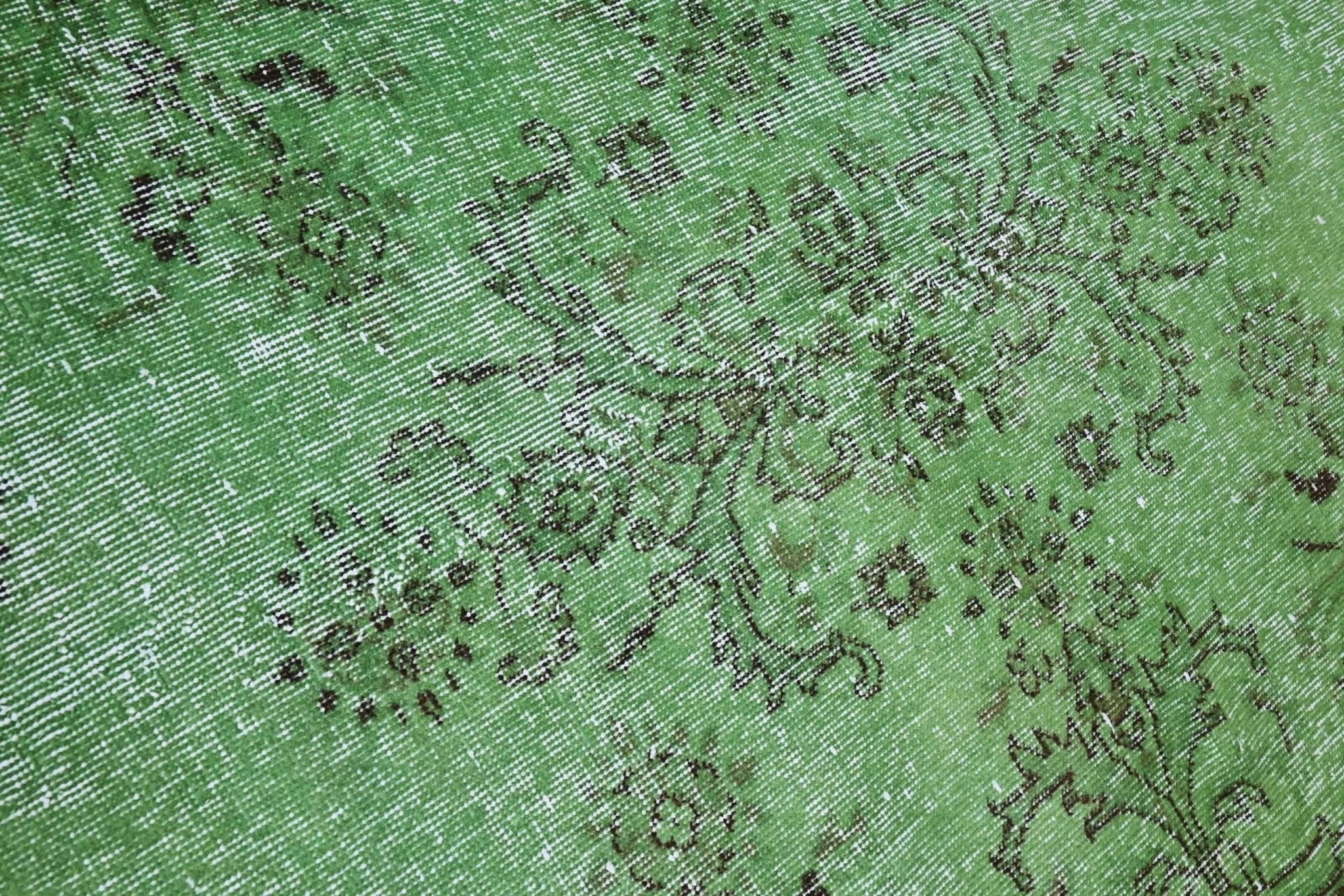 Fris groen vintage vloerkleed - G452 - Lavinta