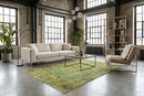 Fris groen vintage vloerkleed - G529 - Lavinta