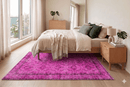 Fuchsia vintage vloerkleed - G524 - Lavinta