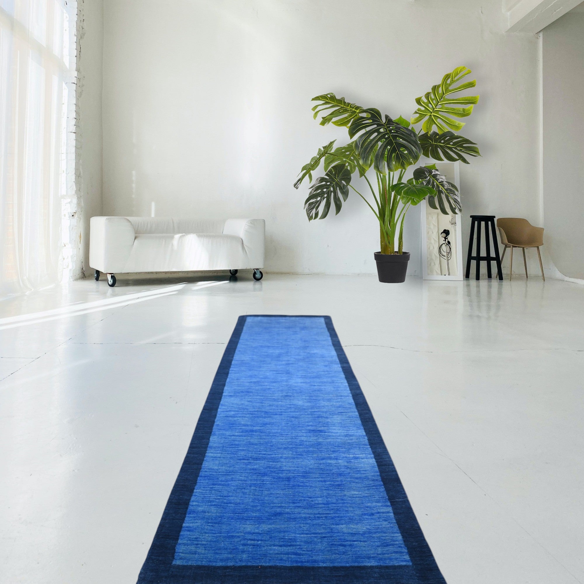 Gabbeh runner blue - F331