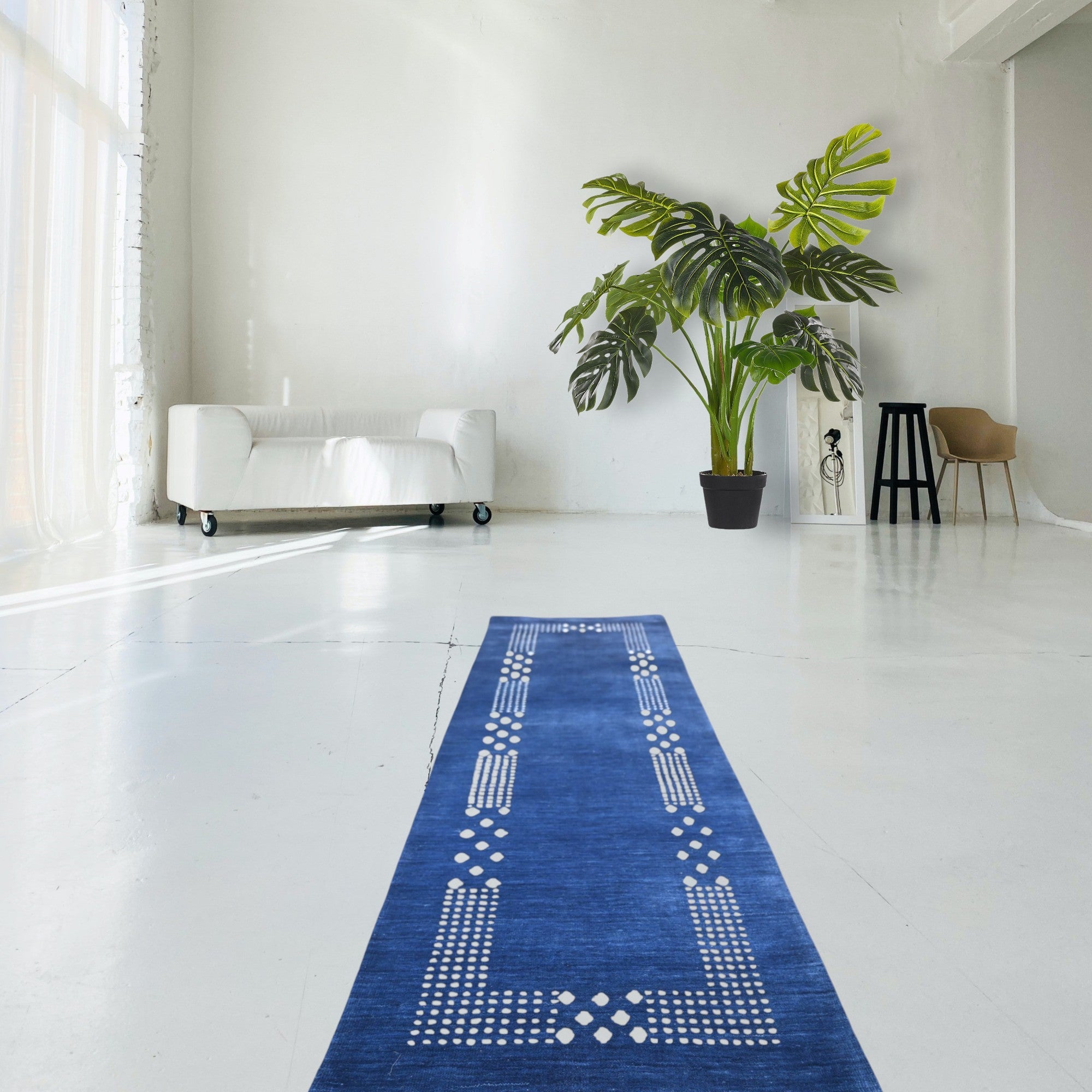 Gabbeh runner blue - F338