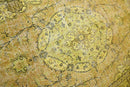 Geel - groen vintage vloerkleed - G513 - Lavinta