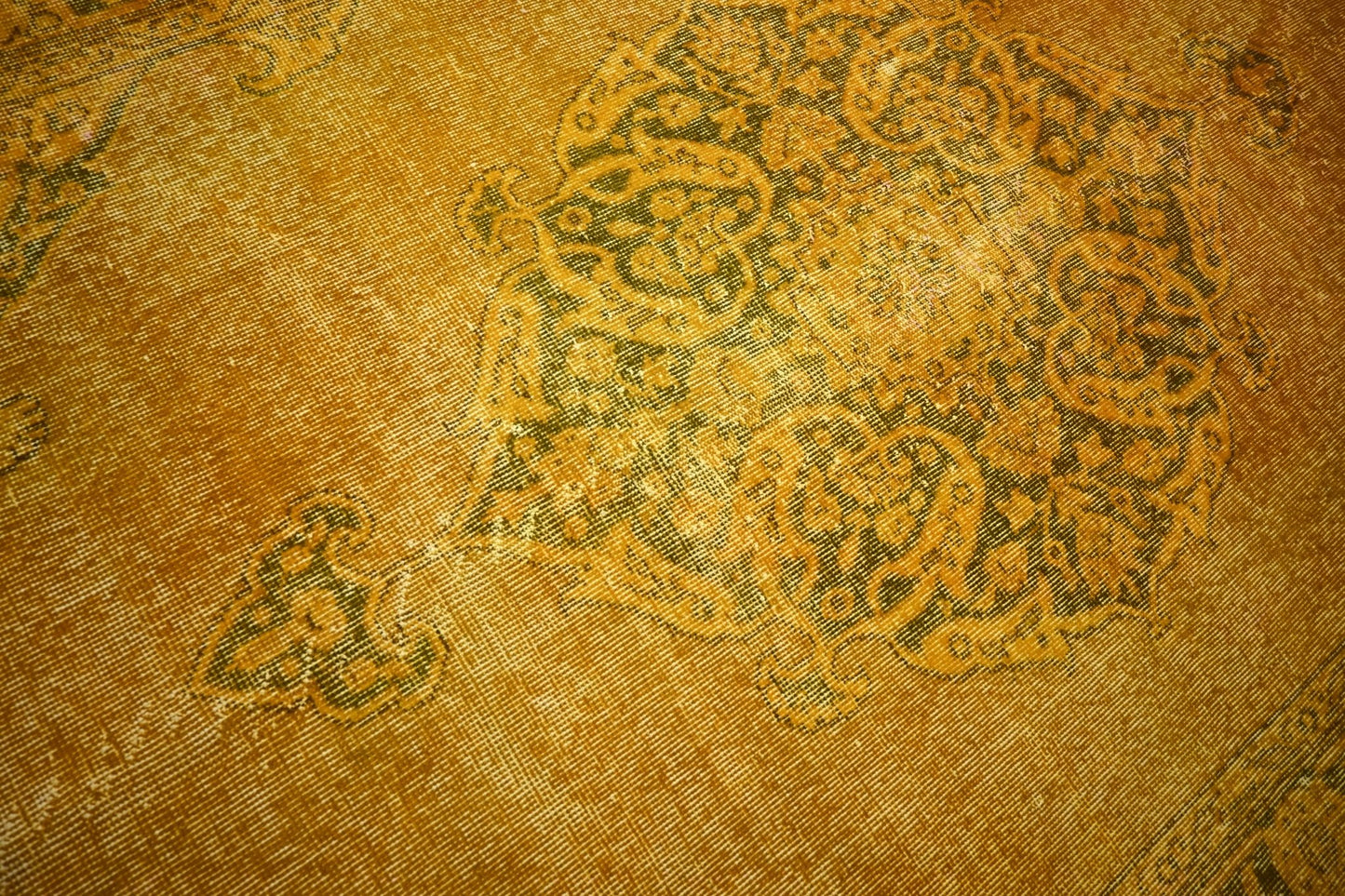 Geel vintage vloerkleed - E798 - Lavinta