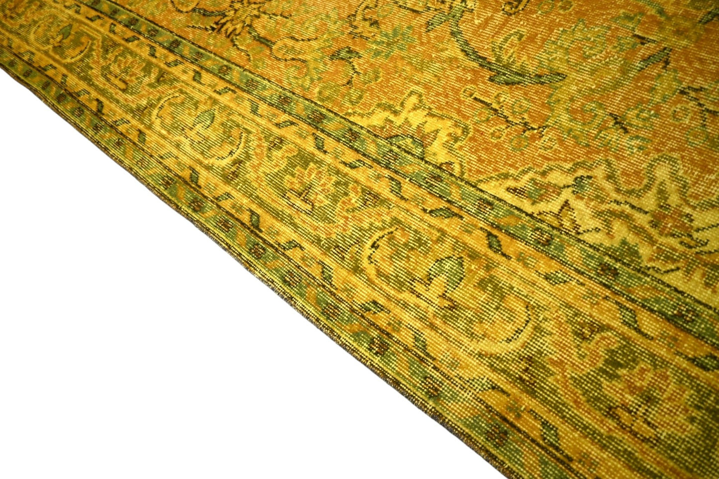 Geel vintage vloerkleed - E809 - Lavinta