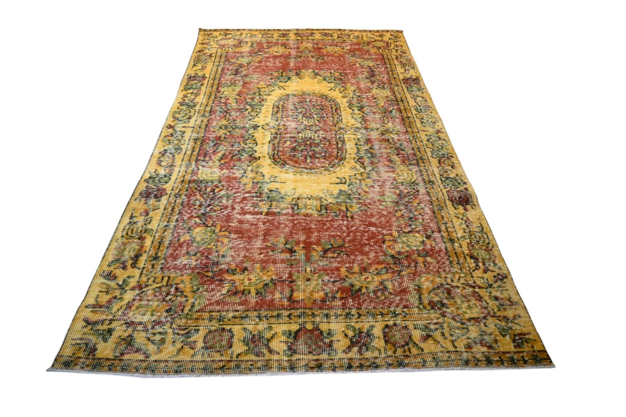 Yellow Vintage Rug - F398