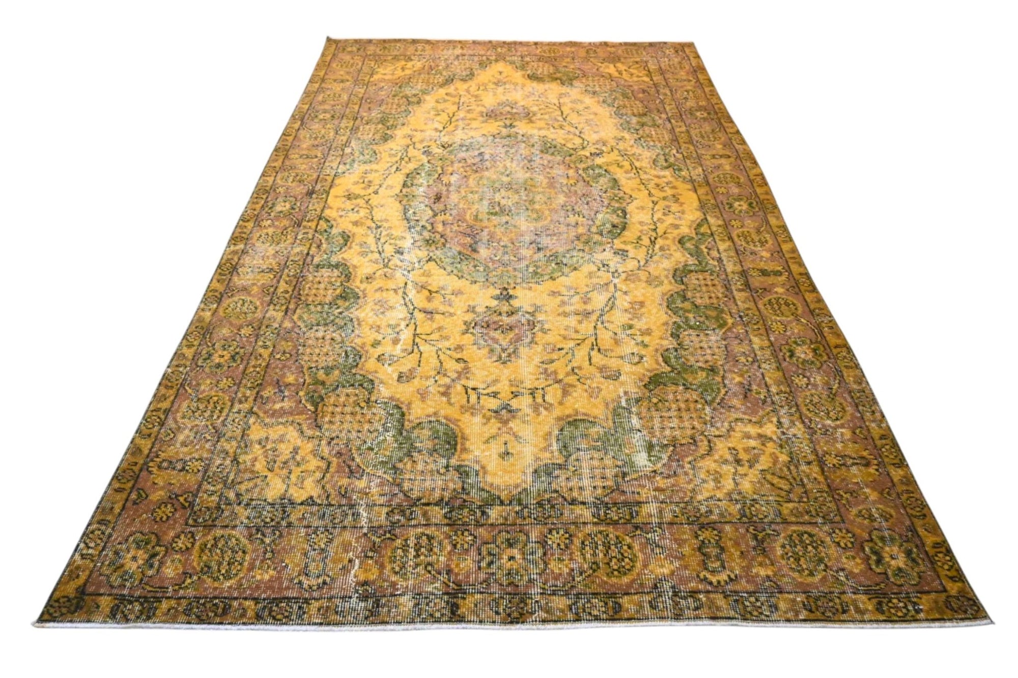 Yellow Vintage Rug - F555