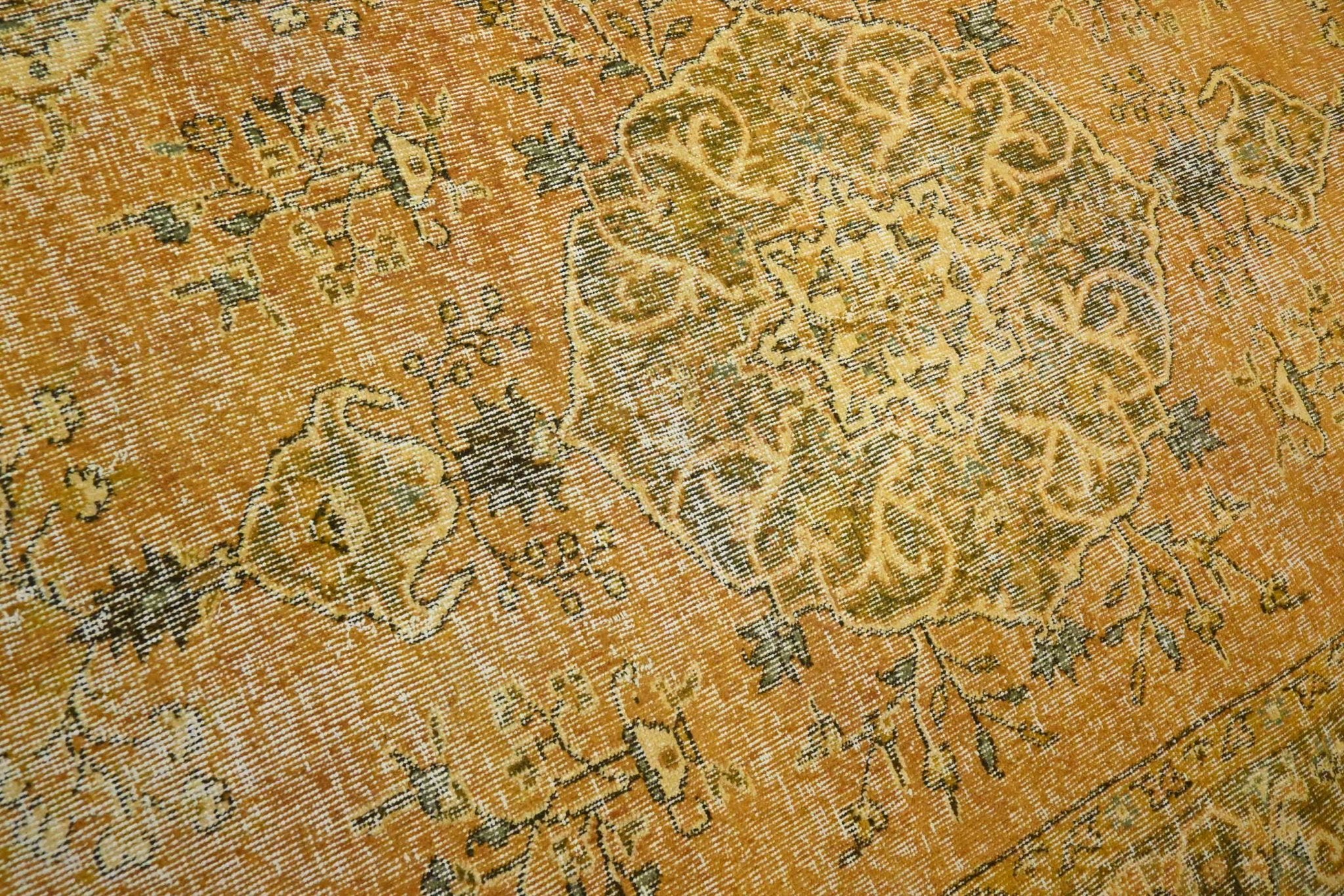 Geel vintage vloerkleed - F969 - Lavinta
