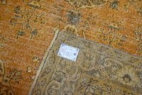 Geel vintage vloerkleed - F969 - Lavinta