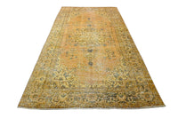 Geel vintage vloerkleed - F969 - Lavinta