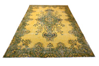 Geel vintage vloerkleed - F981 - Lavinta