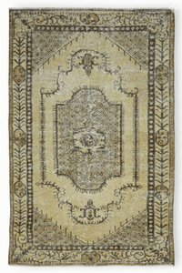 Geel vintage vloerkleed - G267 - Lavinta