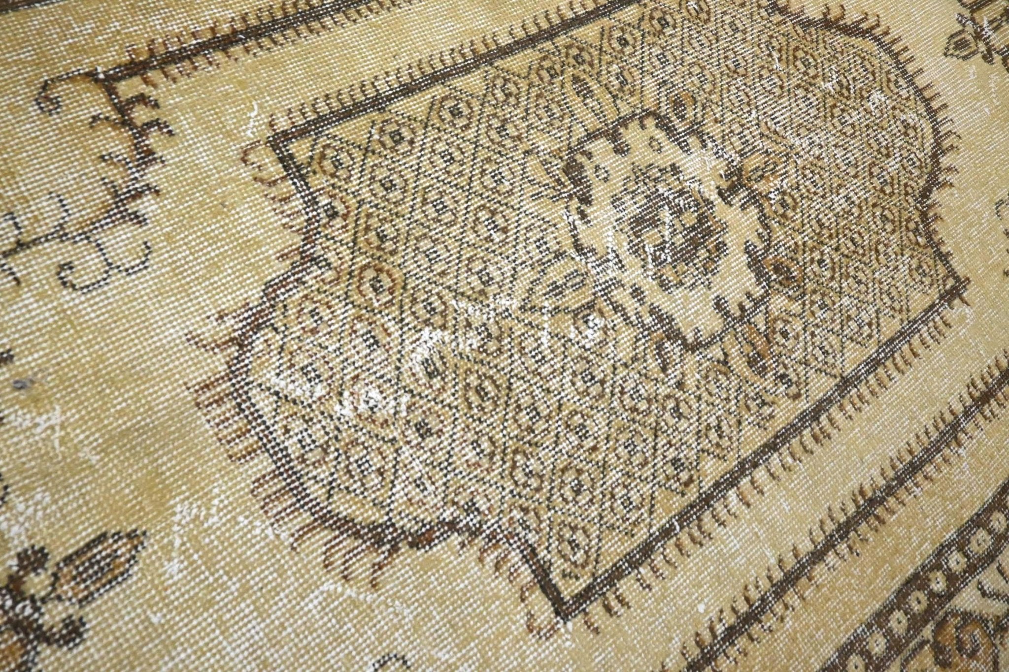 Geel vintage vloerkleed - G267 - Lavinta
