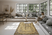 Geel vintage vloerkleed - G475 - Lavinta