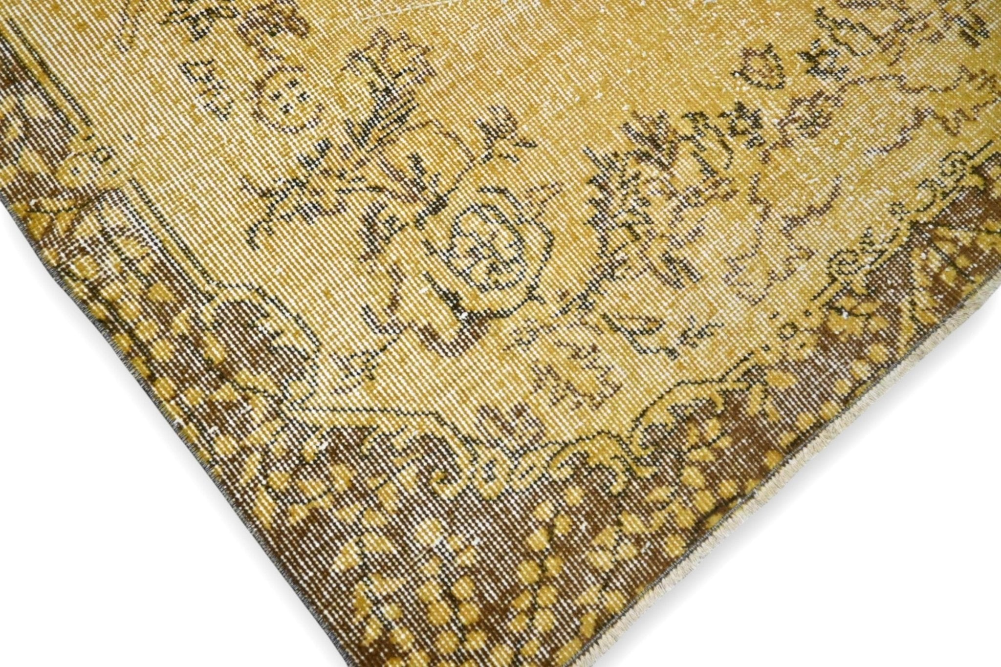Geel vintage vloerkleed - G475 - Lavinta