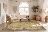 Geel vintage vloerkleed - G475 - Lavinta
