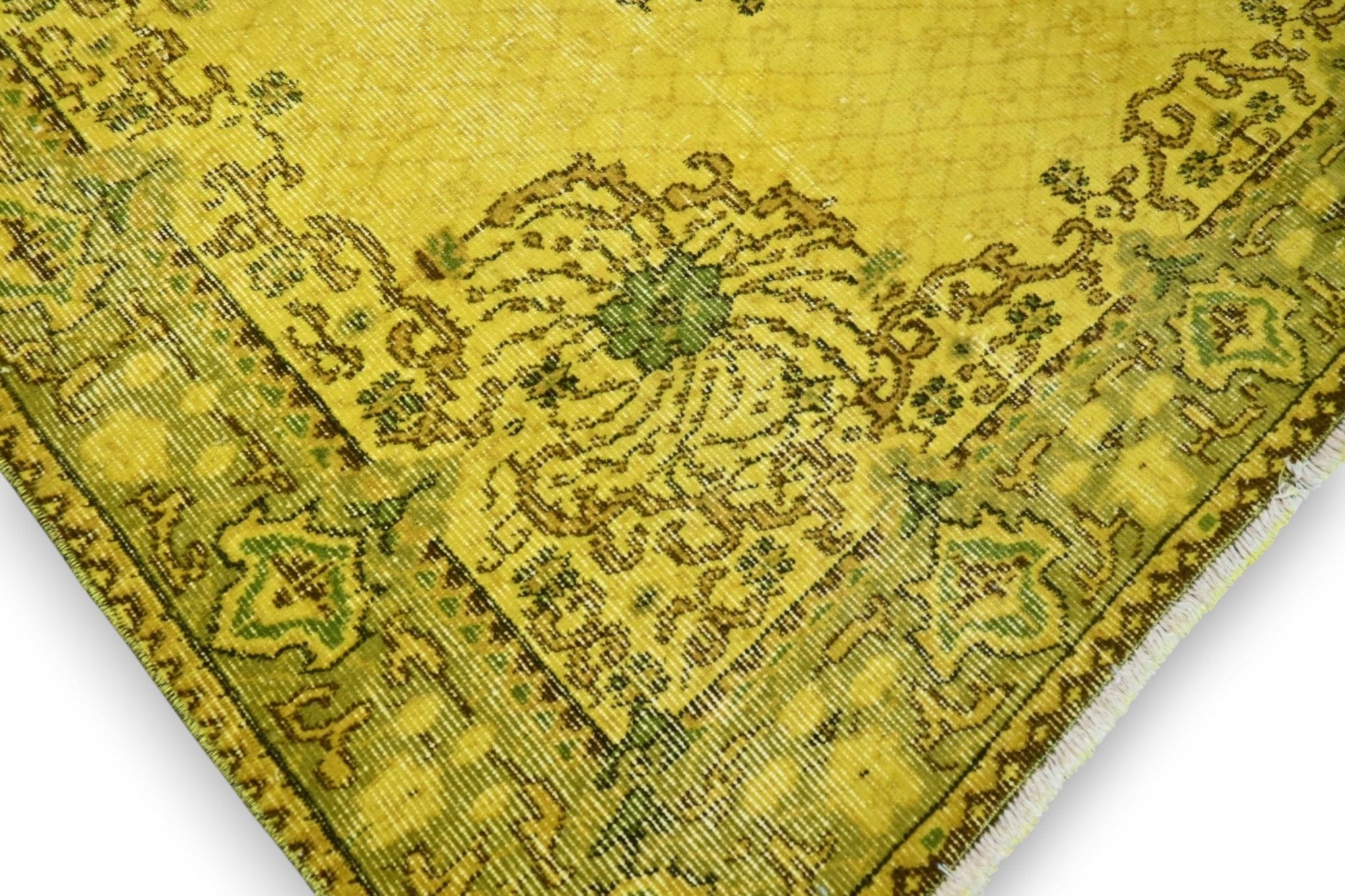 Geel vintage vloerkleed - G510 - Lavinta
