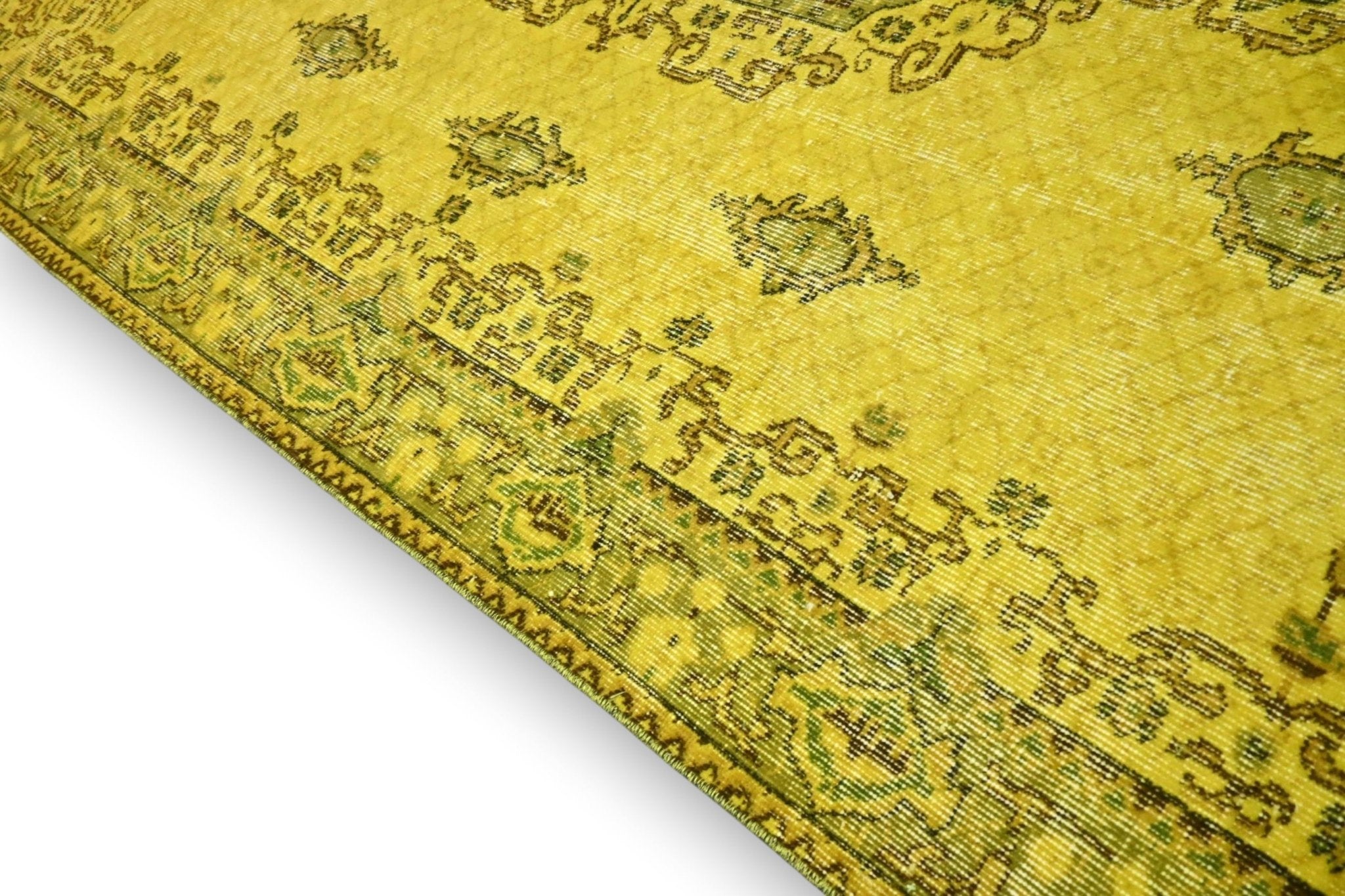 Geel vintage vloerkleed - G510 - Lavinta