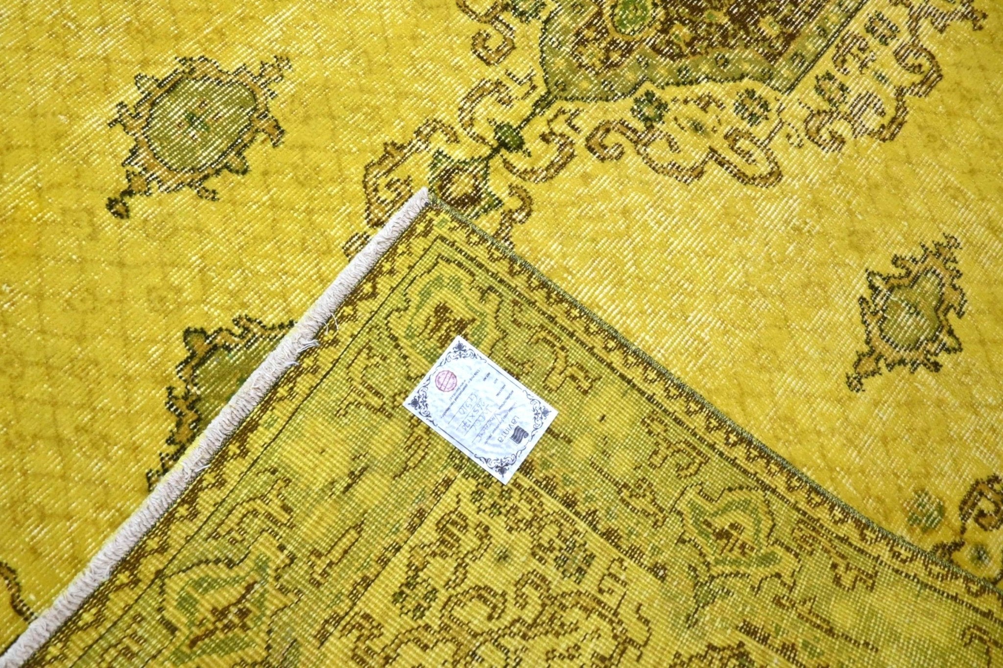 Geel vintage vloerkleed - G510 - Lavinta
