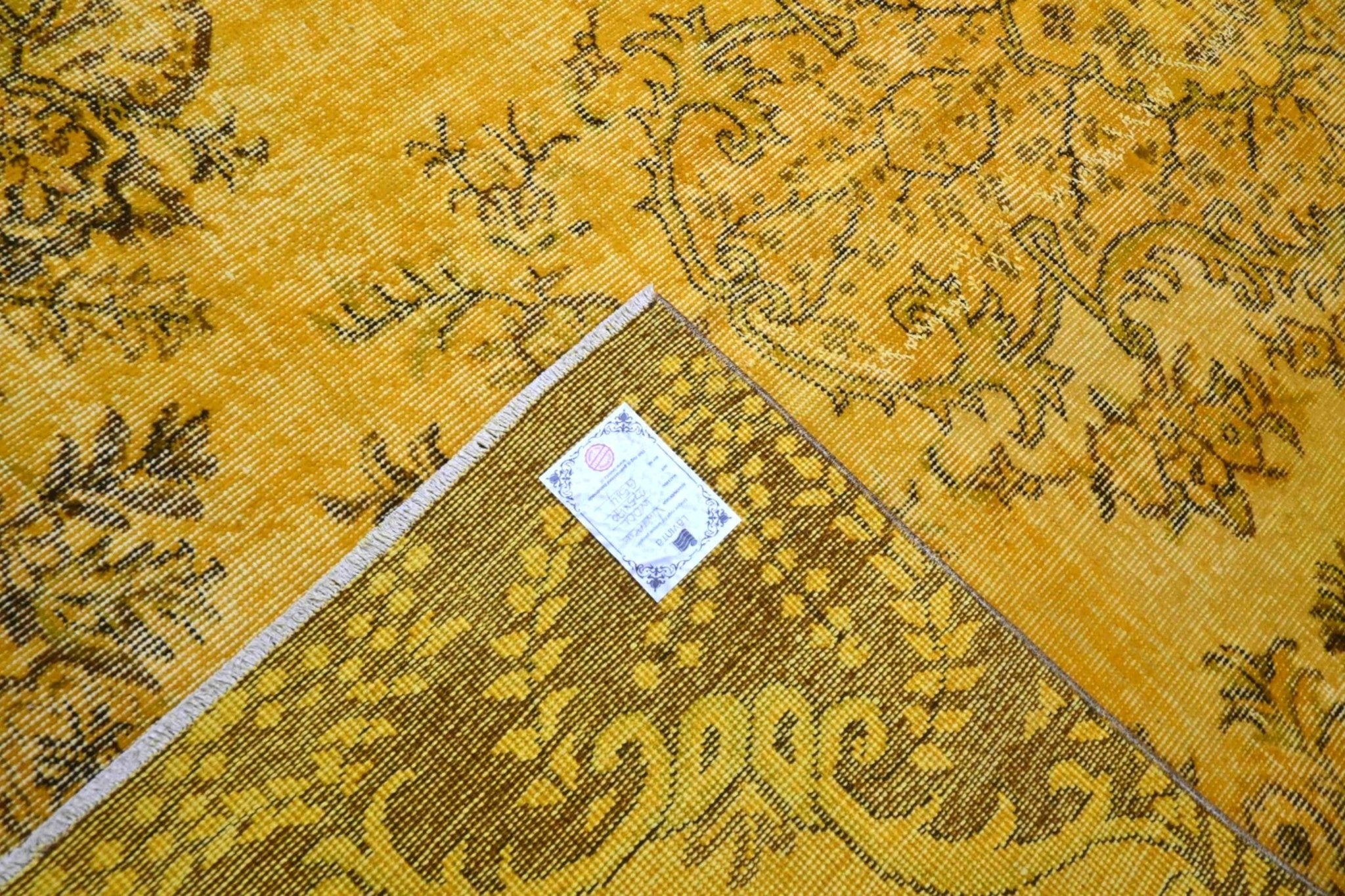 Geel vintage vloerkleed - G514 - Lavinta