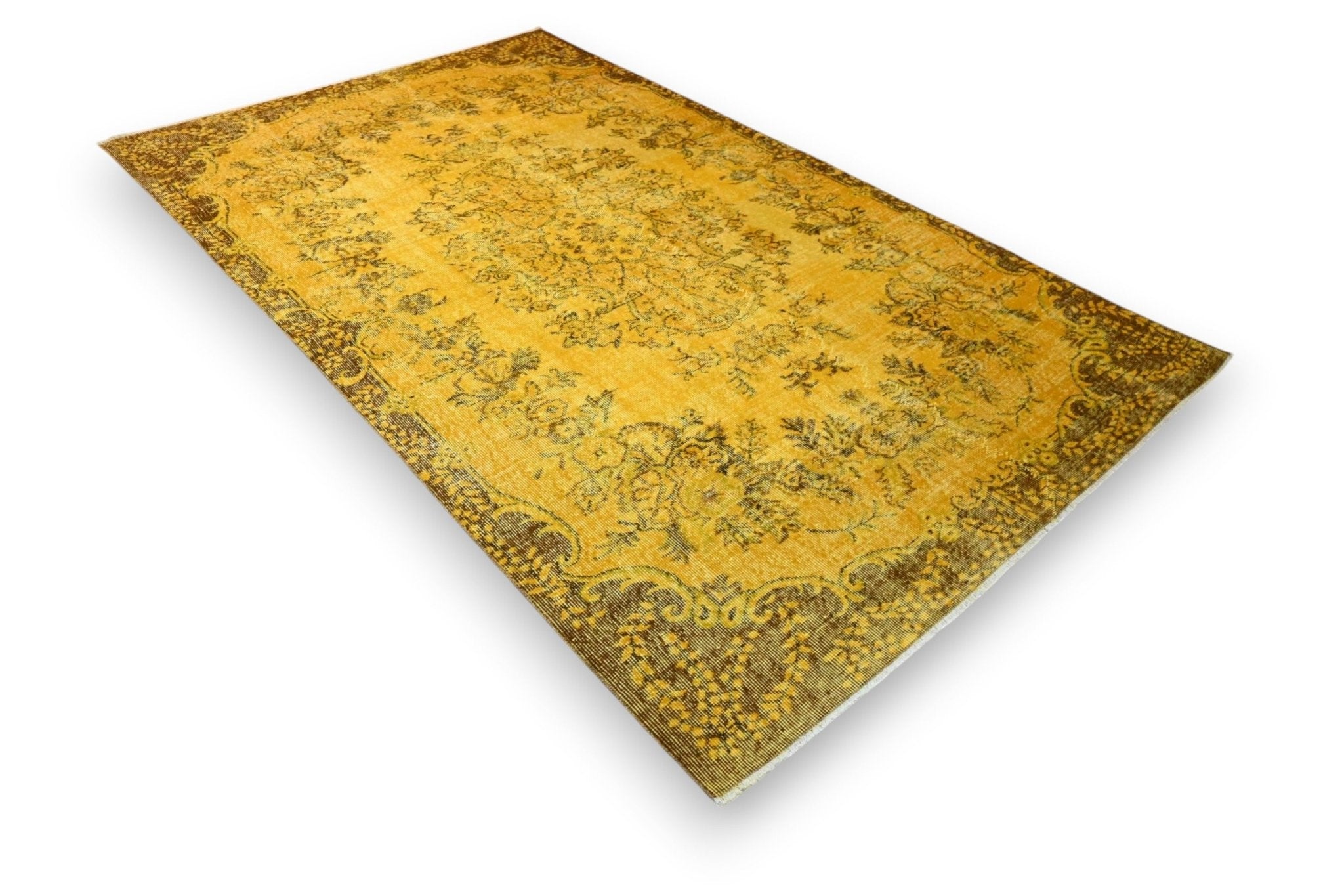 Geel vintage vloerkleed - G514 - Lavinta