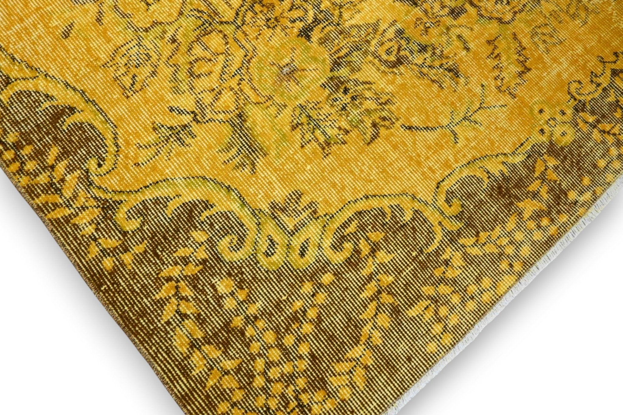 Geel vintage vloerkleed - G514 - Lavinta