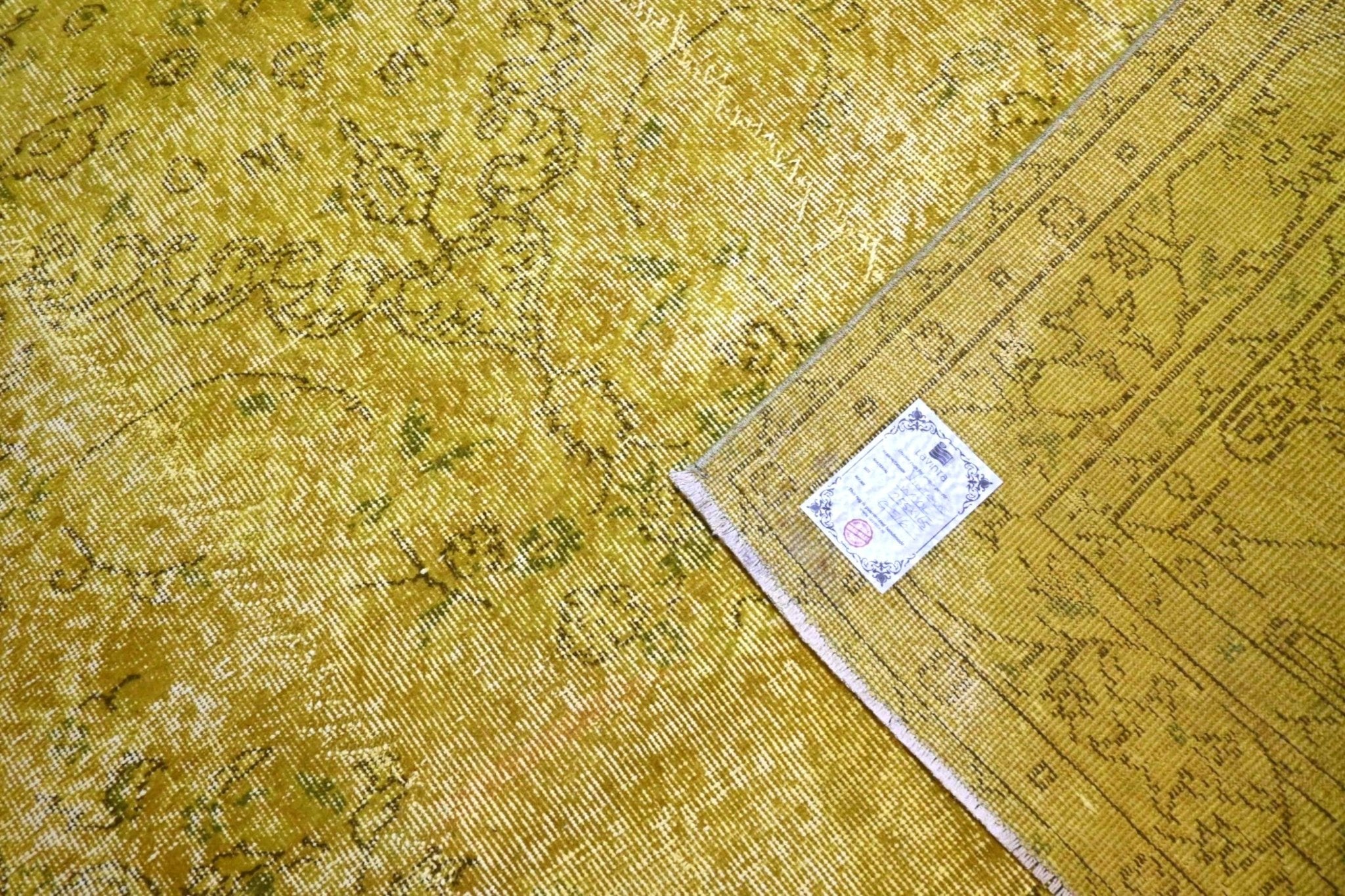 Geel vintage vloerkleed - G516 - Lavinta