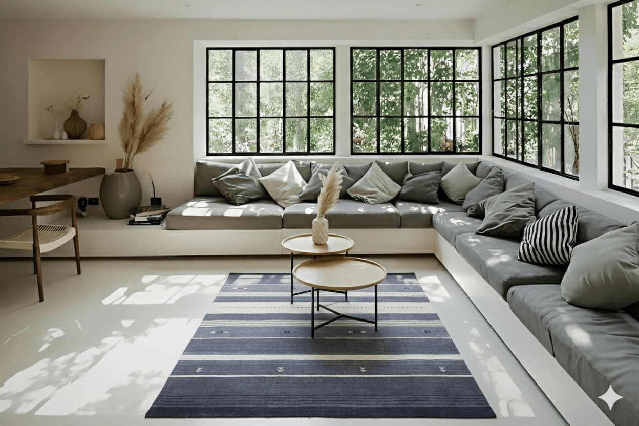 Gestreept Gabbeh vloerkleed - F375 - Lavinta