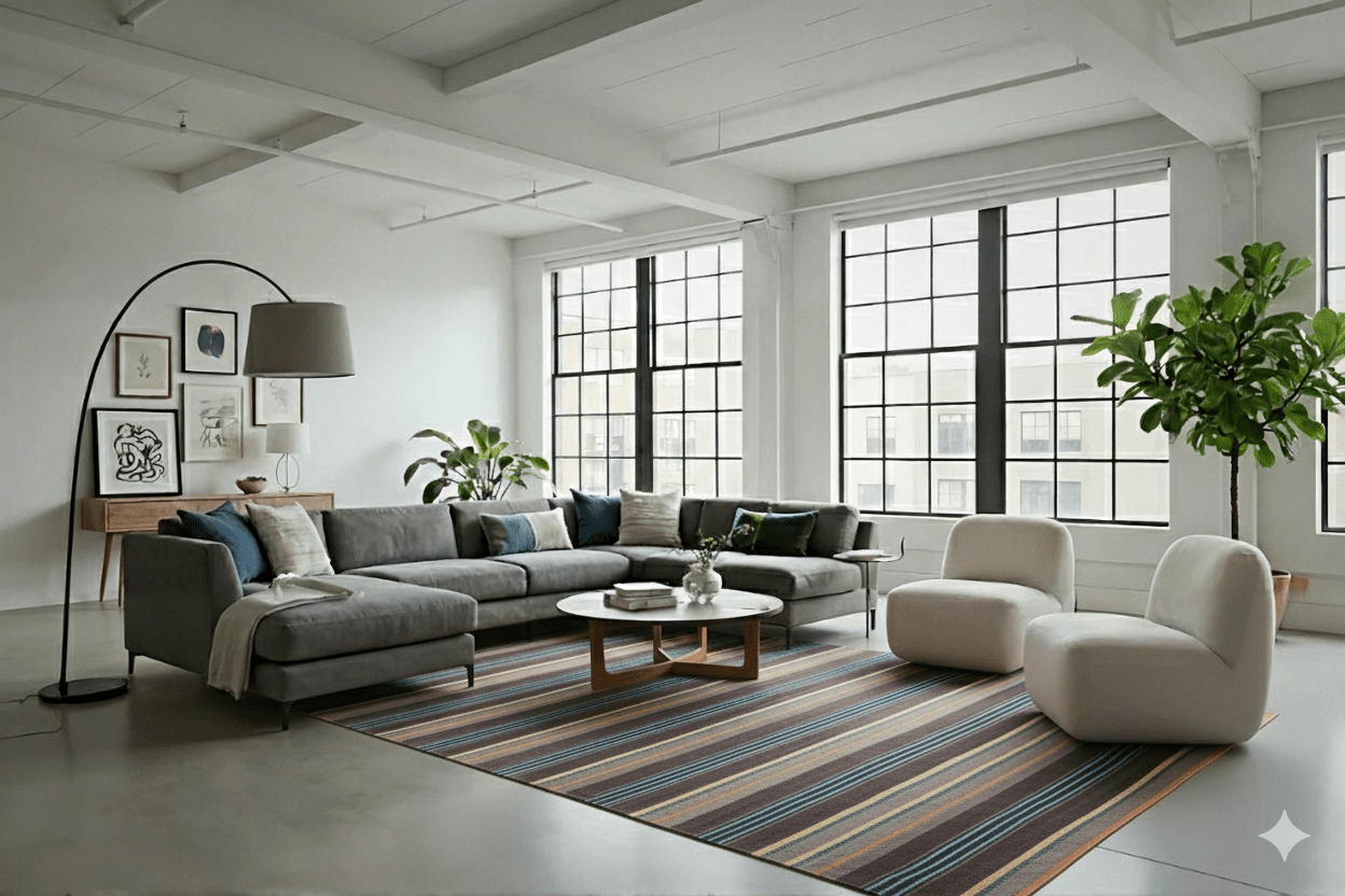 Gestreepte kelim - F638