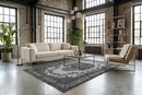 Geweven grijs vintage vloerkleed - F146 - Lavinta