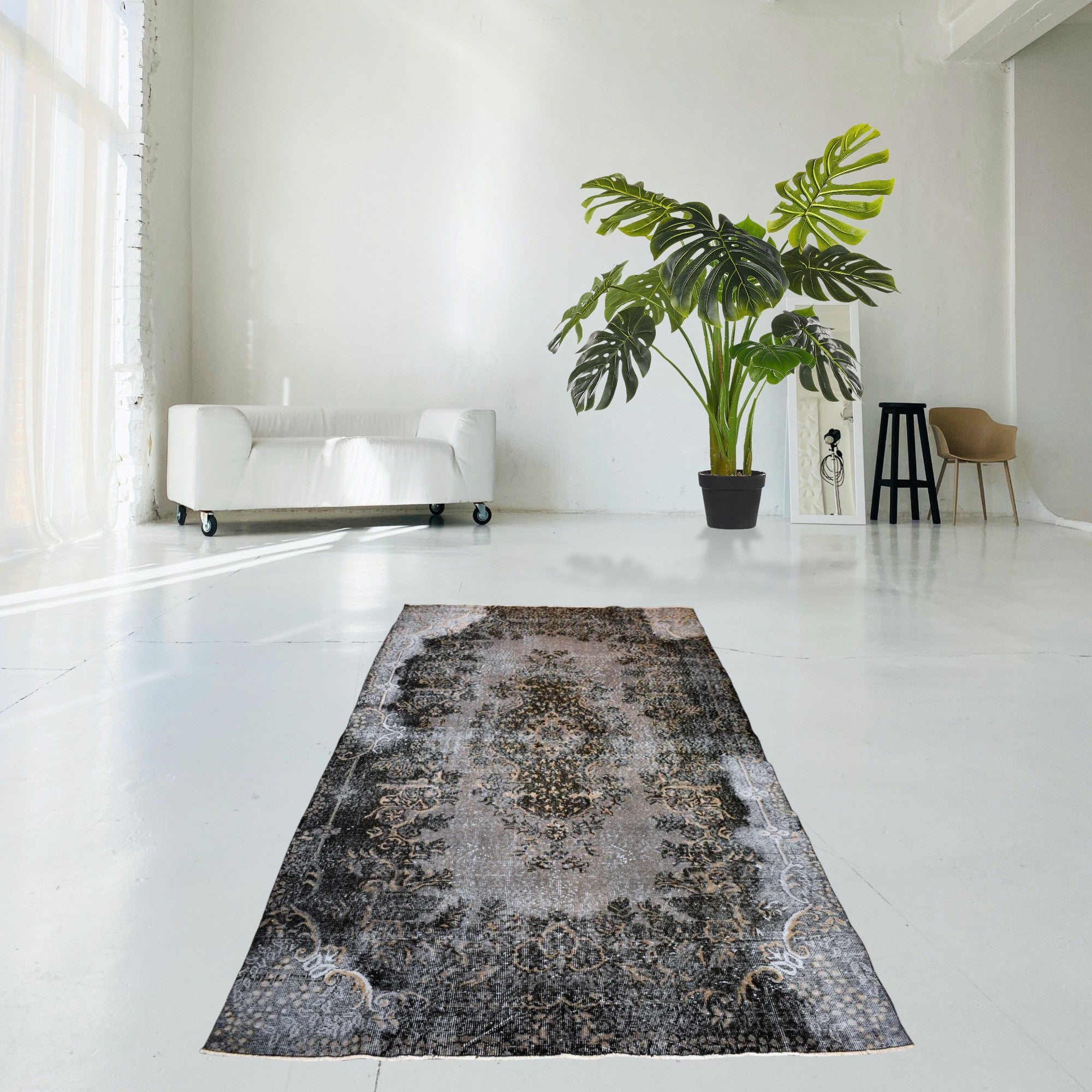 Gray Super Vintage Rug - D834